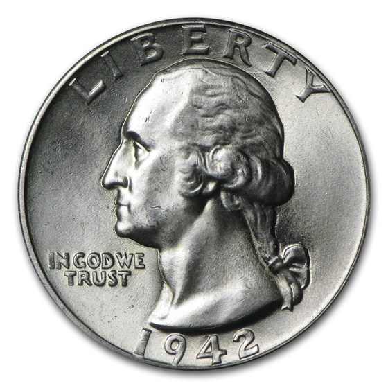 1942-D Washington Quarter BU 1942-D Washington Quarter BU